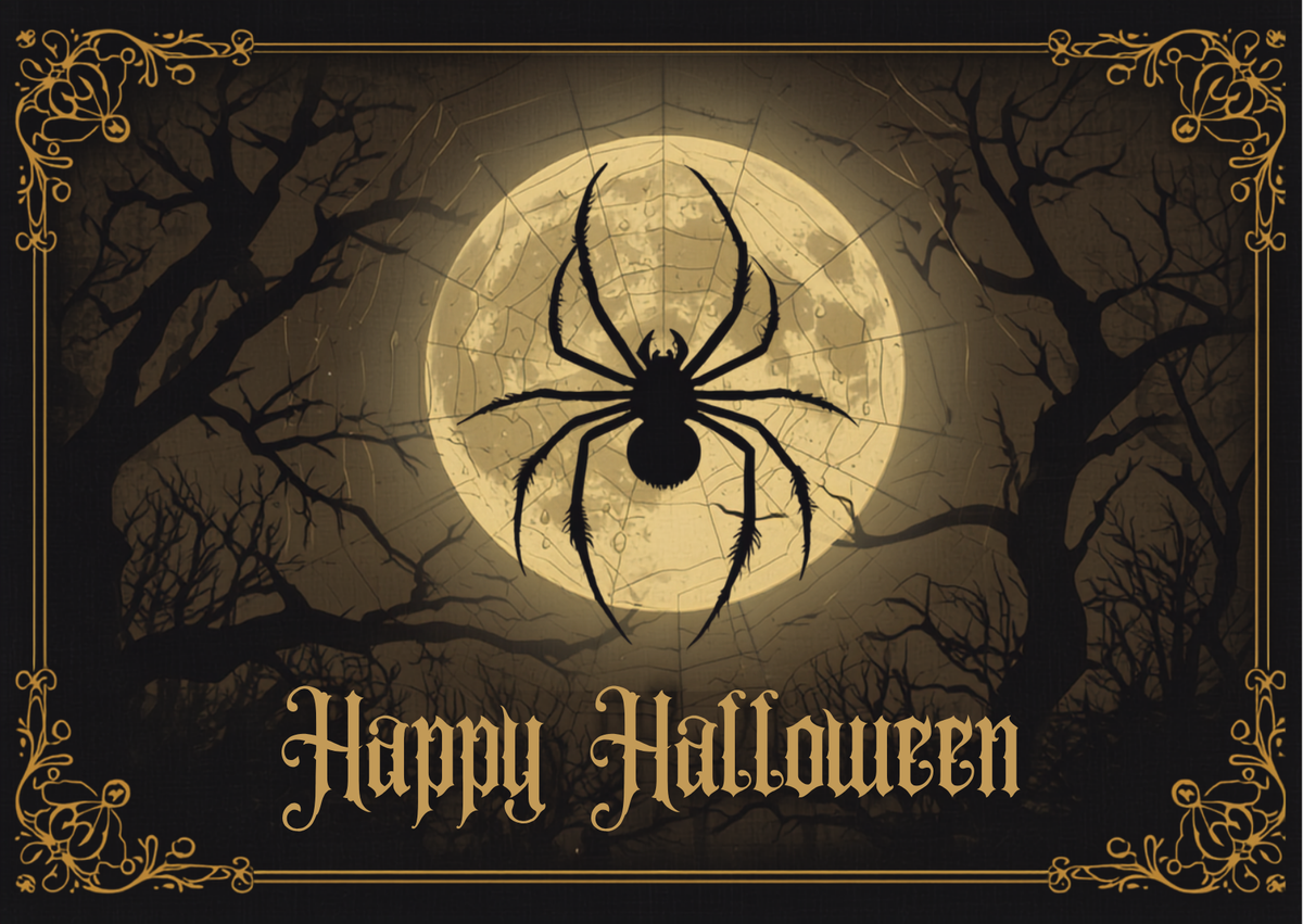 Vintage Gothic Halloween Printable Card Bundle | 6 Digital Greeting Cards | Instant Download