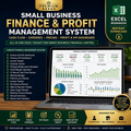 Premium Small Business Finance & Profit Management System – Cash Flow, Expenses, Pricing, Profit & KPI Dashboard