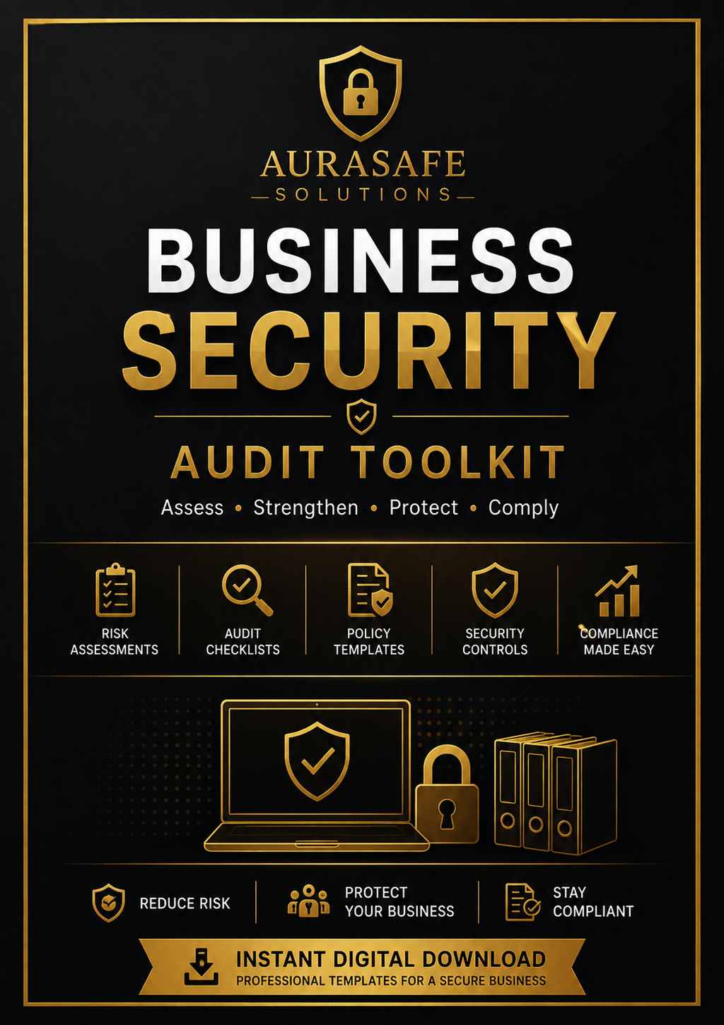 Business Security Audit Toolkit – Risk Assessment, Compliance Checklists & Incident Response Templates