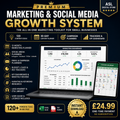 Premium Small Business Marketing & Social Media Growth System – 120 Content Ideas, Campaign Planners, Trackers & KPI Dashboard